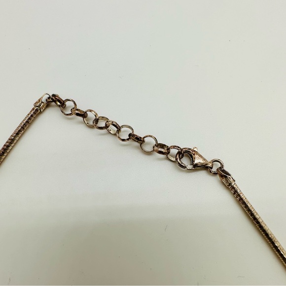 Vintage Maltese Stone Cross Pendant Necklace - Picture 9 of 13